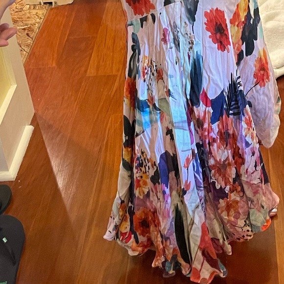 Parker Black Vibrant Silk Dress - Picture 3 of 5